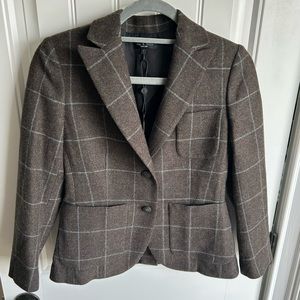 Rag & Bone Nancy Blazer- Brown Windowpane